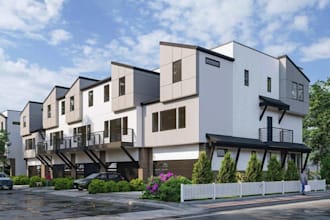 create realistic 3d architectural exterior renderings,cgi apartment building,dwg