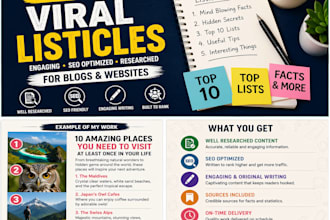 engaging blog articles and list content