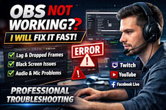 fix obs studio errors, lag, black screen, and streaming issues
