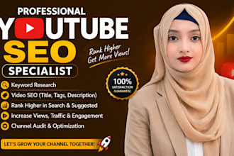 do best youtube video SEO expert optimization and channel growth manager