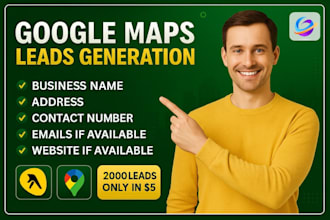 do b2b data extraction business lead generation google map scraping