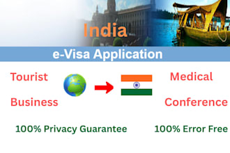 fill out india evisa application for you