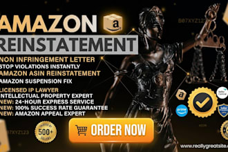 draft your amazon asin reinstatement and patent non infringement letter