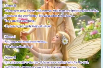 be your professional songwriter for soulful and original lyrics