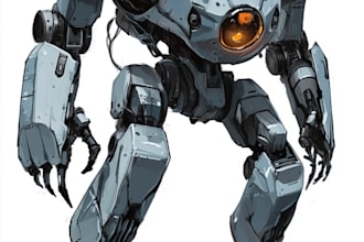 draw high quality mecha concepts