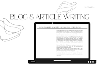 write engaging blog posts and articles for your website