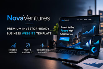 premium investor ready business website template