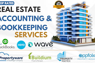 do real estate bookkeeping in quickbooks, xero and wave