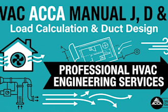 do hvac acca manual j d and s load calculations with duct design