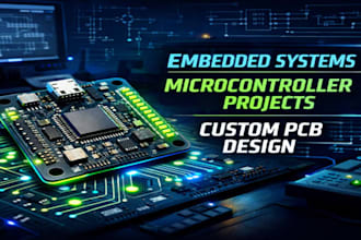 design embedded systems, microcontroller projects and custom pcb boards