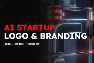 design an ai startup logo and brand identity