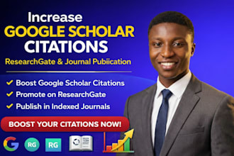 increase google scholar citations with researchgate and journal publication