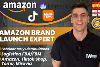 launch and scale your brand on amazon, tiktok shop, temu and miravia
