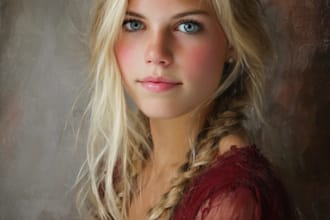 oil painting portrait and illustrations