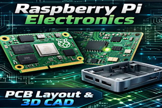 design electronics for raspberry pi cm4 cm5, pcb layouts, 3d cad models