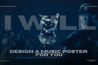 design a stunning music concert poster for you