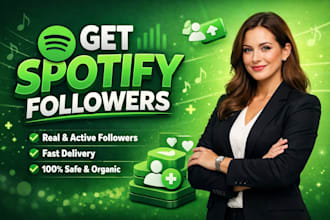 get 20,000 spotify followers and monthly listeners fast with organic promotion