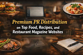 write and distribute your PR articles on food and cooking magazines sites in USA