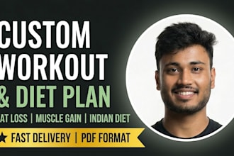 create custom workout and diet plan