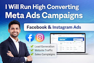 run facebook and instagram ads for sales, leads and traffic