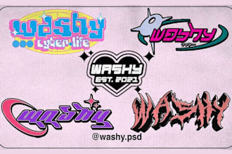 design y2k streetwear logo for clothing brand