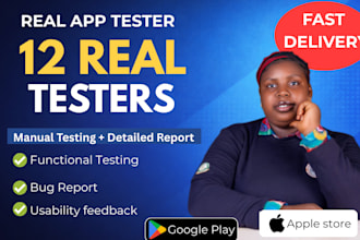 provide closed testing 12 testers 20 testers mobile app testing 12 testers