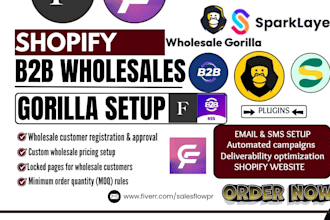 shopify bss b2b wholesale gorilla wholesale easy locksmith sparklayer faire sami