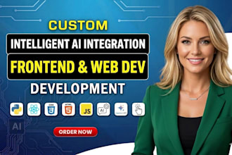 develop a custom full stack ai website and intelligent ai chatbot