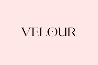 design minimalistic typographic logo for your brand