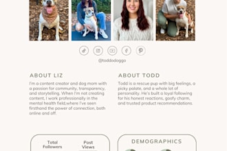 design your influencer media kit