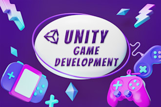 develop 2d, 3d, webgl, IOS, android and unity mobile game