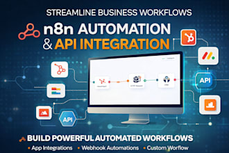build n8n workflow automation and API integrations