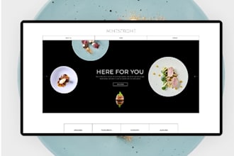 do fine dining website design