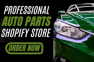 auto parts shopify store automotive website car parts store automobile website