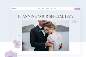 design wedding planner website
