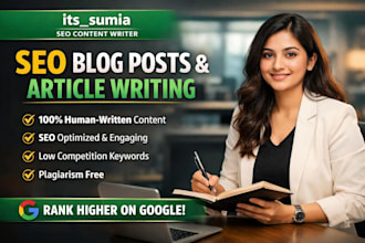 seo blog post, article writing,  and content writing