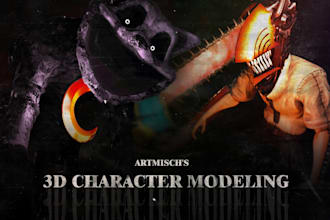 make a high quality stylized 3d characters for games