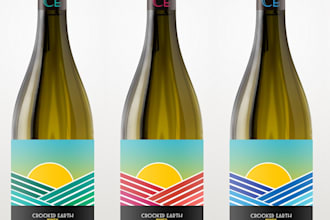 design custom luxury logo and label for wine, whiskey, vodka and cigar
