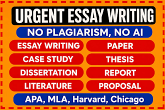 do urgent essay writing, case study analysis, apa paper, assigned