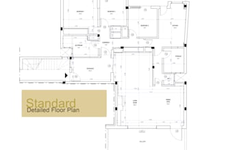 create professional architectural drawings in revit or autocad