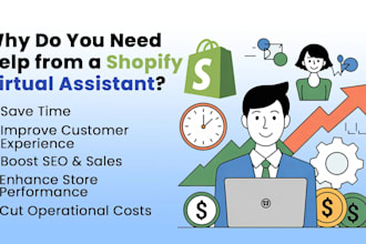 be your expert shopify virtual assistant for store setup and growth