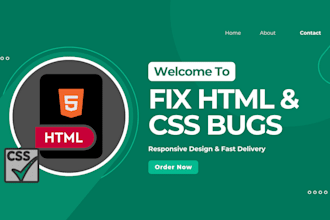 fix HTML CSS bugs and make your website responsive