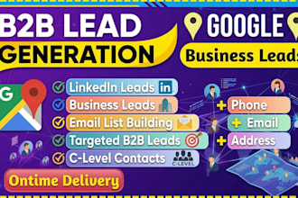 do google map scraping, web scraping, and b2b data extraction for business leads