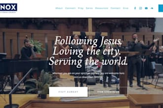 design wix squarespace church website religious website church donation website