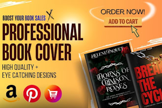 do custom book cover design, high quality ebook cover design, book cover design