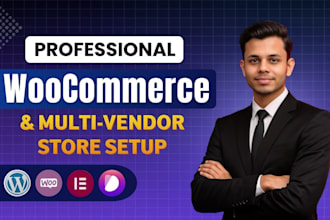 build a woocommerce website or multi vendor marketplace