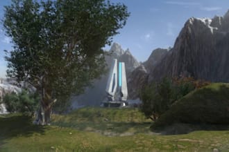 do realistic 3d game environment unity, unreal engine modular game scene assets
