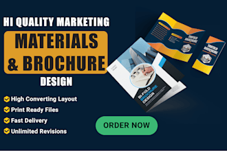 design professional marketing materials and brochure for your business