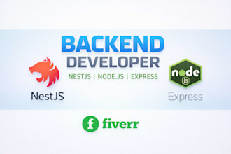develop scaleable nodejs, nestjs backend apis for you