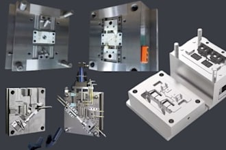 create injection molding plastic mold rtv mold, enclosure 3d cad model solidwork